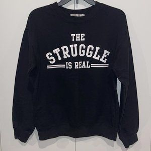 Junior's Size Medium (7-9) Wound Up Graphic Sweatshirt